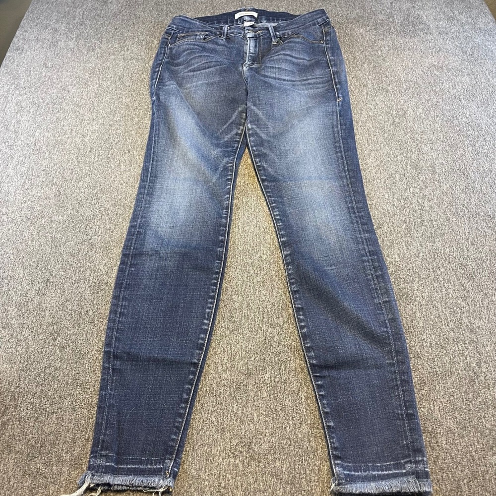 Good American Jeans Slim Fit‎ Frayed Hem Dark Wash Denim Mens Size